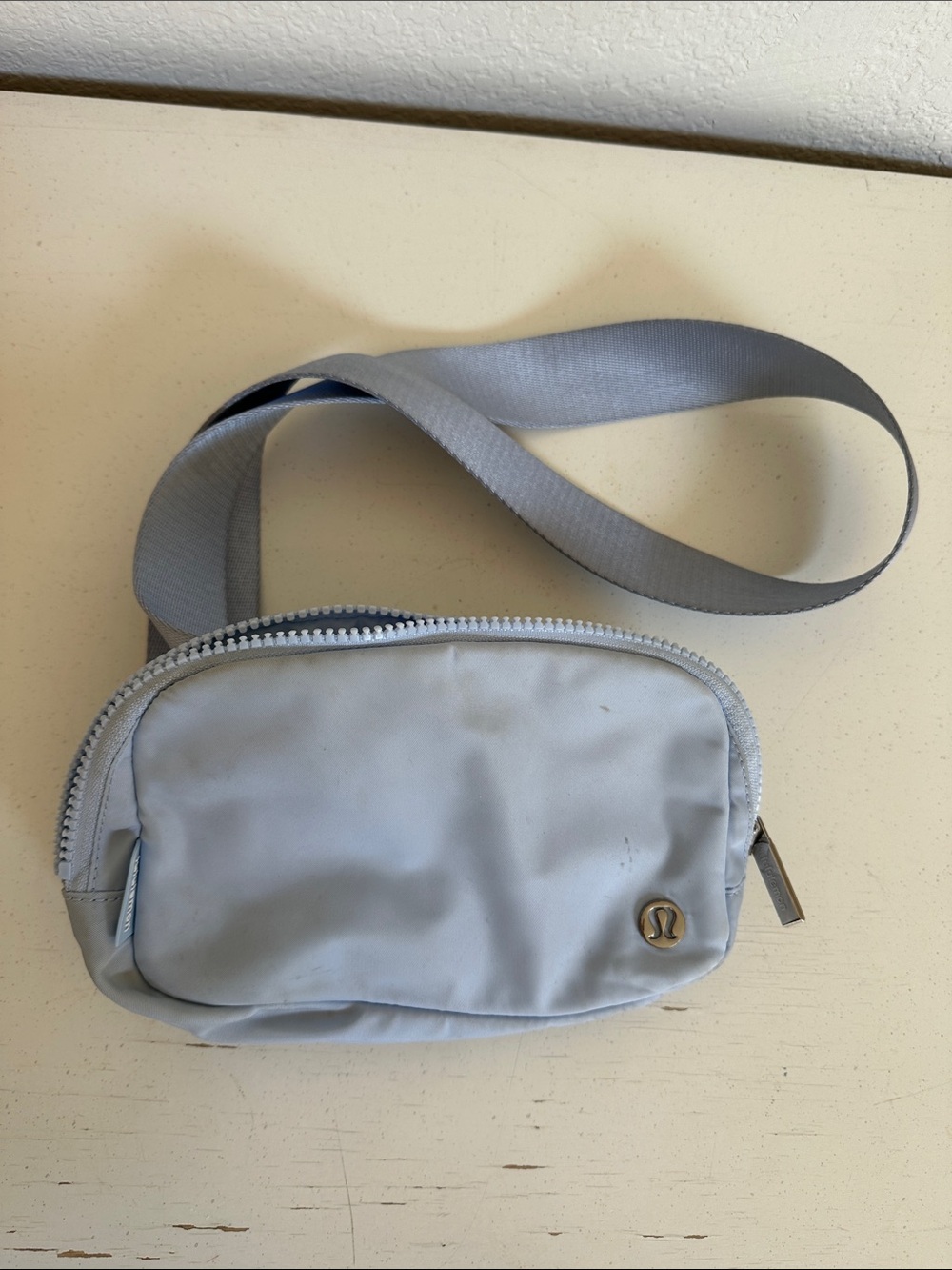 lululemon athletica Light Blue Belt Bag with Adjustable Strap
